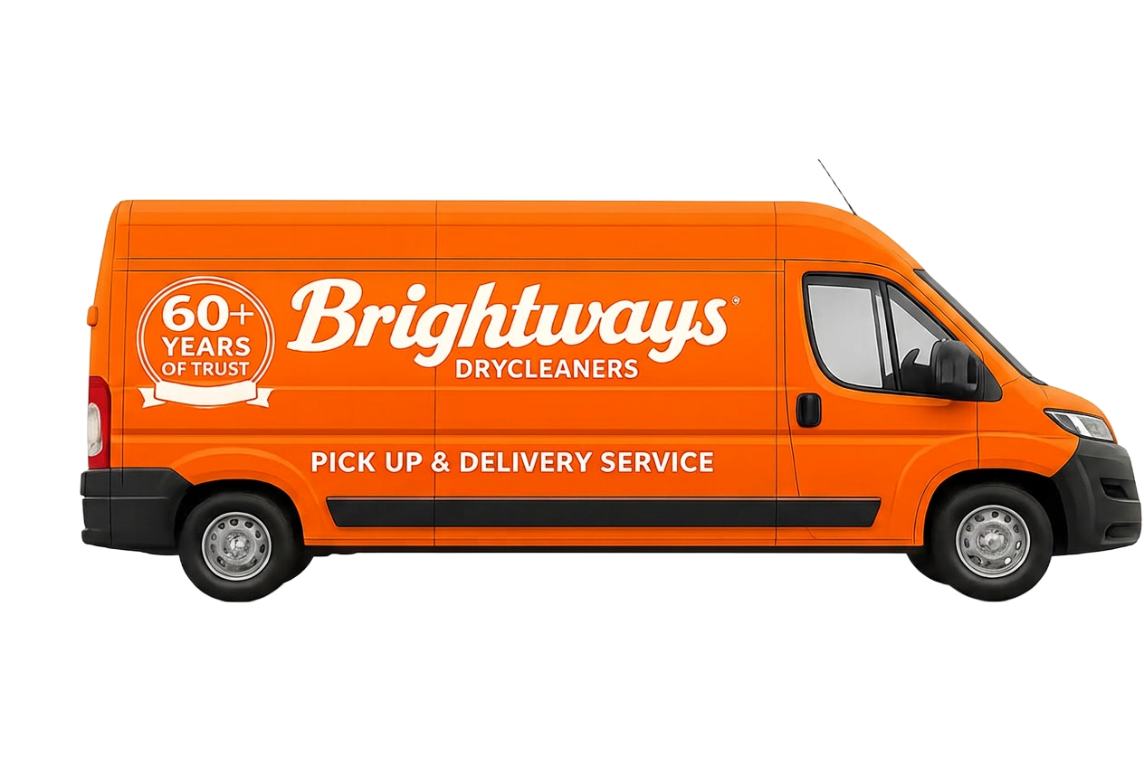 Brightways Drycleaners pick up and delivery van